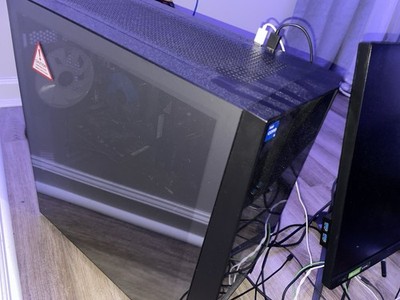 Intel Core Tower Desktop PC Black Tempered Glass Side Panel USB 3.0