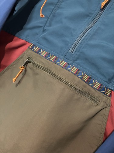 LL Bean Jacket Women's Small Color Block Windbreaker Hooded Multicolor P34 - Picture 6 of 10