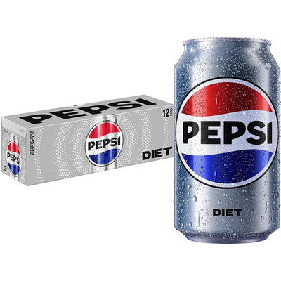 Diet Pepsi Cola Soda Pop  12 fl oz 12 Pack Cans