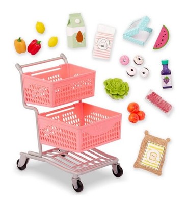 Our Generation Supermarket Play Grocery Shopping Cart NEW