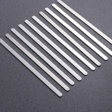 Durable Stainless Steel Bracelet Blanks for DIY Silver Open Bracelet Making 5Pcs