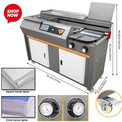 A4 Full Auto Perfect Binding Machine 200-300 books/h w 7'' Touch Screen Dust Bag