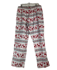HANNA ANDERSSON Pajama Pants Fair Isle Christmas Reindeer Women's Size Large