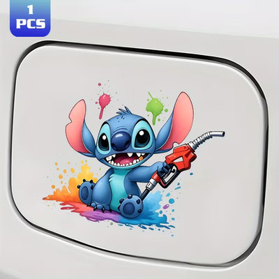 1x Stitch Autoaufkleber   Robuster Vinyl Sticker für Tankdeckel & Stoßstange, Lu