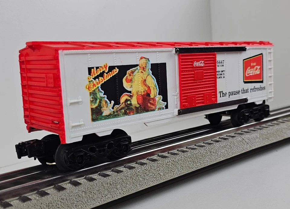K-Line K-6447 Coca Cola Merry Christmas Historical Boxcar O Gauge NOS New - Image 4 of 4