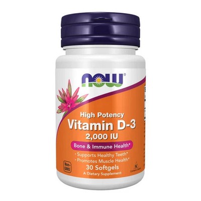 Vitamin D-3 30 Softgels 2000 IU by Now Foods