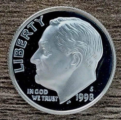 1998-S Roosevelt Dime Proof — photo from another recent sale