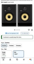 KRK RP5G5 ROKIT 5  Classic 5 Studio Monitor Pair 5" Active Wired Black