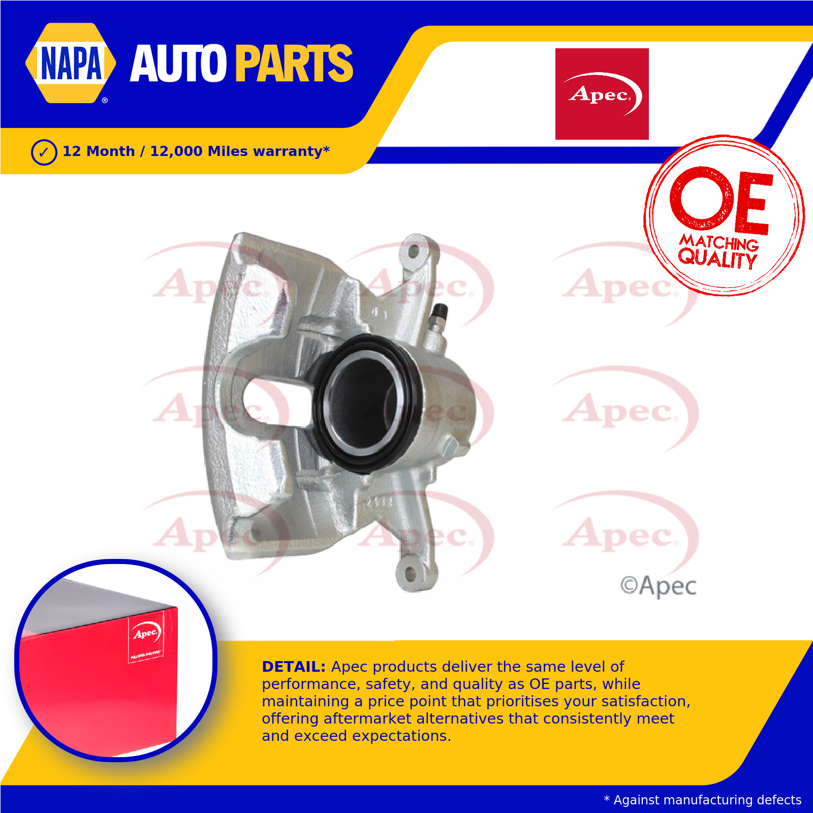 Brake Caliper fits VW GOLF Mk7 1.2 Front Left 12 to 17 CJZA 1S0615123 8V0615123