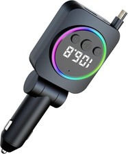 Transmisor de FM Bluetooth Para Carro Auto Radio Aux Manos Libres Adaptador