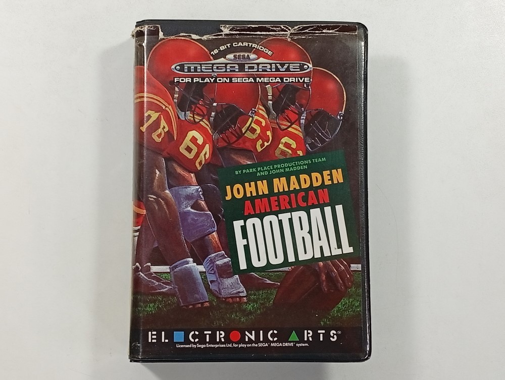 JOHN MADDEN AMERICAN FOOTBALL SEGA MEGADRIVE (MD) PAL-EUR (COMPLETE - COVER DAMA