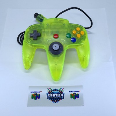 Nintendo 64 Controller Extreme Green Oem | Nus-005 - Working| Damaged Left Grip