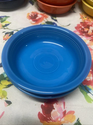 FiestaWare set Of 2, 19 OZ MEDIUM CEREAL SOUP BOWL PEACOCK  6 7/8"