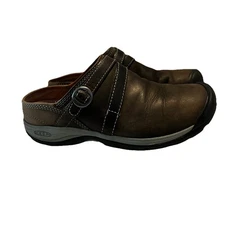 Keen Brown Leather Mules Presidio II Womens Size 7.5M EU 38  Walking Shoes