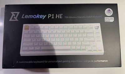 Lemokey P1 HE 75% Wireless Hall Effect Custom Mechanical Gaming Keyboard WHITE 