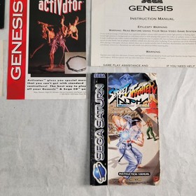 Sega Dreamcast Genesis Saturn Lot Console Game Instruction Manuals Ad Posters