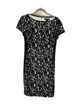 Lauren Ralph Lauren Womens 10 Lace Color Block Sheath Dress Special Occasion