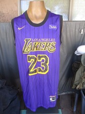 Vtg LA LAKERS, 23, LeBron James Basketball Swingman Jersey, 45 inch chest