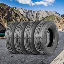 St20575r14 Trailer Tires 4-pack Radial 205 75 14 8 Ply Load Range D Boat Cargo