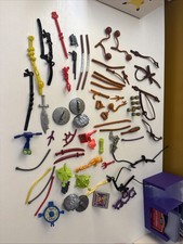 67 Vintage Teenage Mutant Ninja Turtles Lot Figure Weapons Accessories Part TMNT