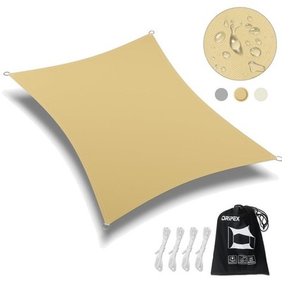 Sonnensegel Set Sonnenschutz 3x3m wasserabweisend Polyester UV Windschutz