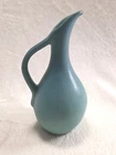 VTG Van Briggle Art Pottery Turquoise Blue Pitcher Ewer Vase 7” Tall Signed