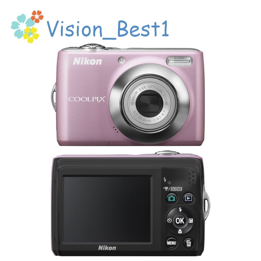 Nikon COOLPIX L21 ピンク Nikon COOLPIX L21 8.0MP 3.6x Optical Zoom CCD Digital Camera