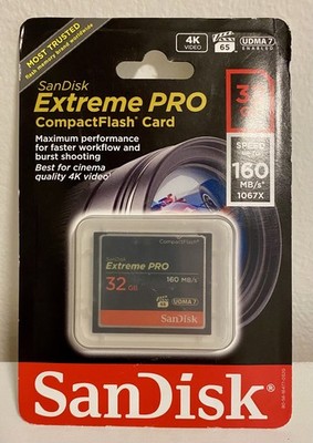 SanDisk Extreme Pro CompactFlash Memory Card - 32GB