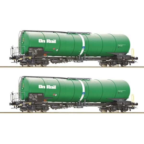Roco 6600147 H0 2Er Set Kesselwagen Zans, Onrail, Ep. VI H0 + Neu-image