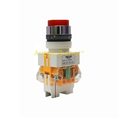 10 PCS New   LAY7-11D Self Reset Switch Button 1O+1C 22mm AC220V AC/DC24V *hu