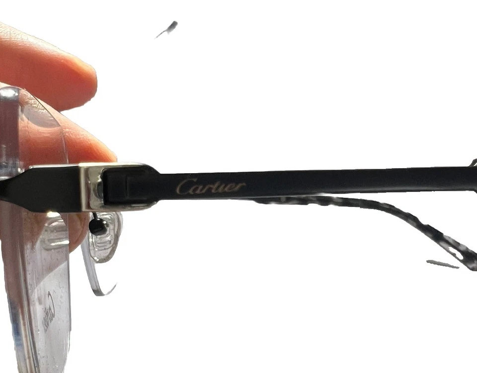 Cartier Eyeglasses Frame, Unisex, 54,17,152. Black . (Sale Price) - Image 3 of 4