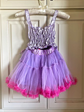 Princess Paradise Lavender  Pink 2 Piece Fairy Costume w/wings, Wand  Headband
