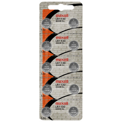 Maxell LR1130 (189) (AG10) 1.5V Alkaline Button Cell (10 Batteries) - EXP 2020