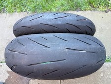 Pair of motorcycle tyres BRIDGESTONE Battlax Hypersport 200/55/17 & 120/70/17