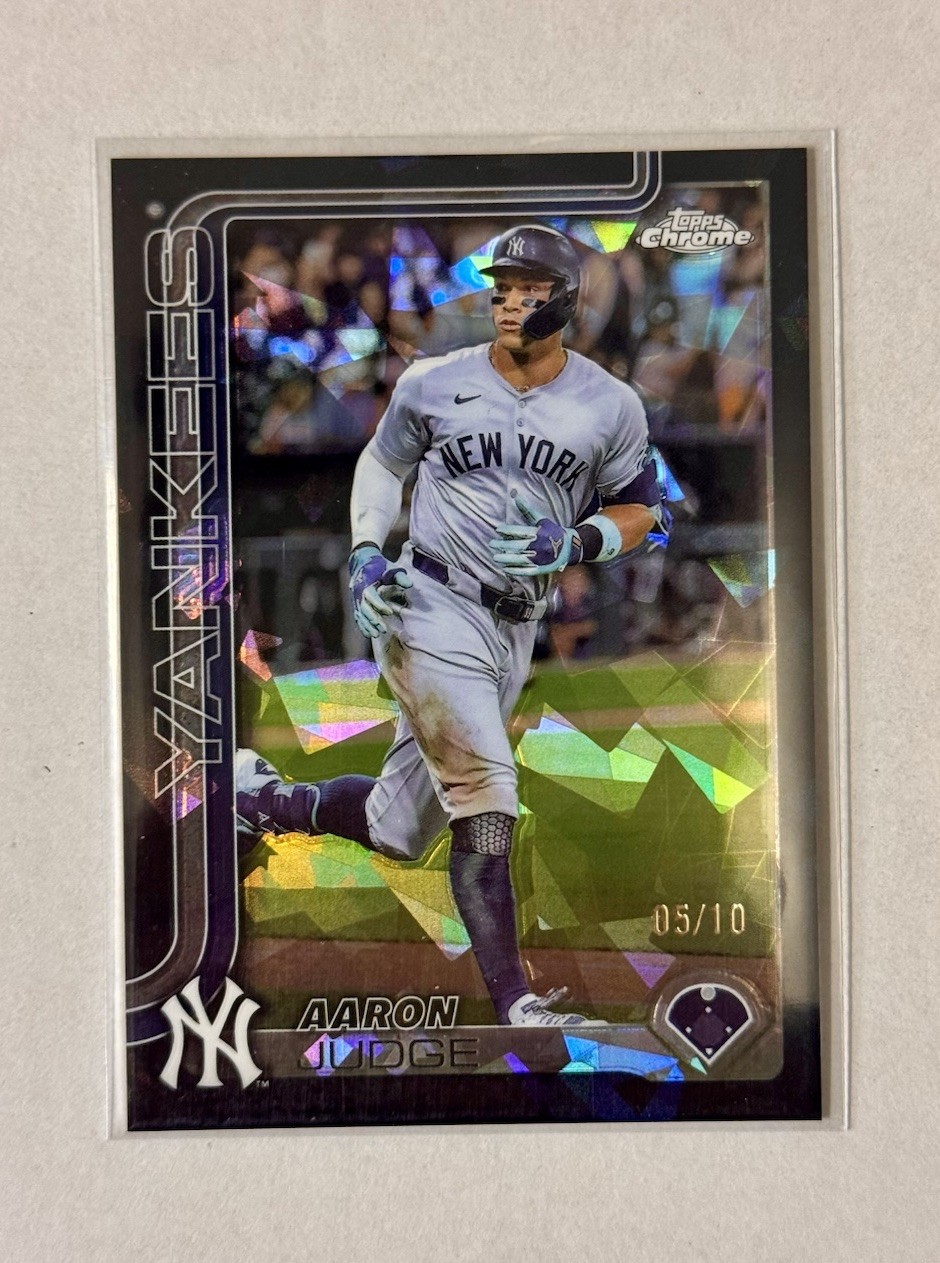 2025 Topps Chrome Sapphire AARON JUDGE IMAGE VARIATION Black 5/10 Yankees  SSP