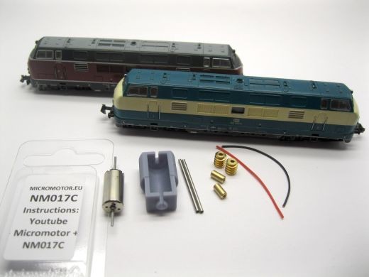 Micromotor.eu NM017C Minitrix BR Cl 42 Warship (New type motor) Coreless Upgrade