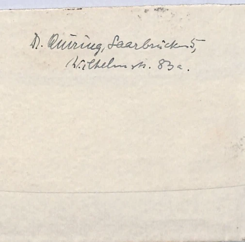 Germany SAAR Cover 50pf Germania SAARGEBEIT Overprint 1920 Saarbrücken YE138 - Image 4 of 4