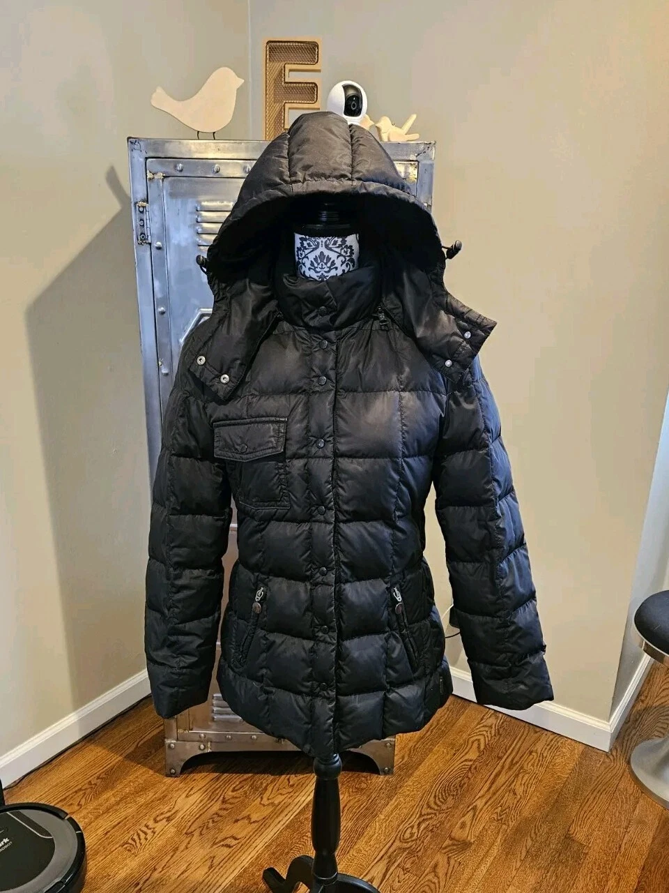 2002 Moncler giacca tampone corta sottile a scatto bottone oca con cappuccio con cerniera taglia 2