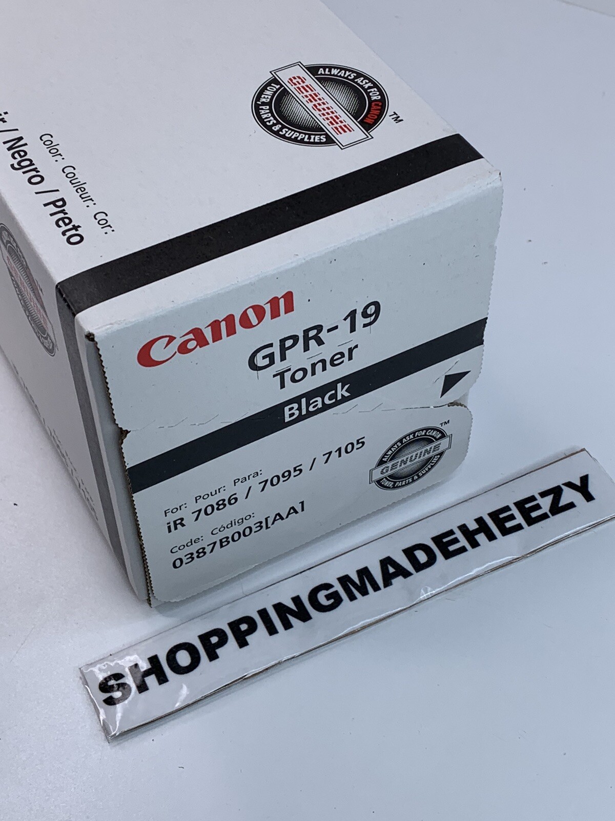 [x1] Canon GPR-19 Black Toner Cartridge 0387B003AA Genuine Sealed ...