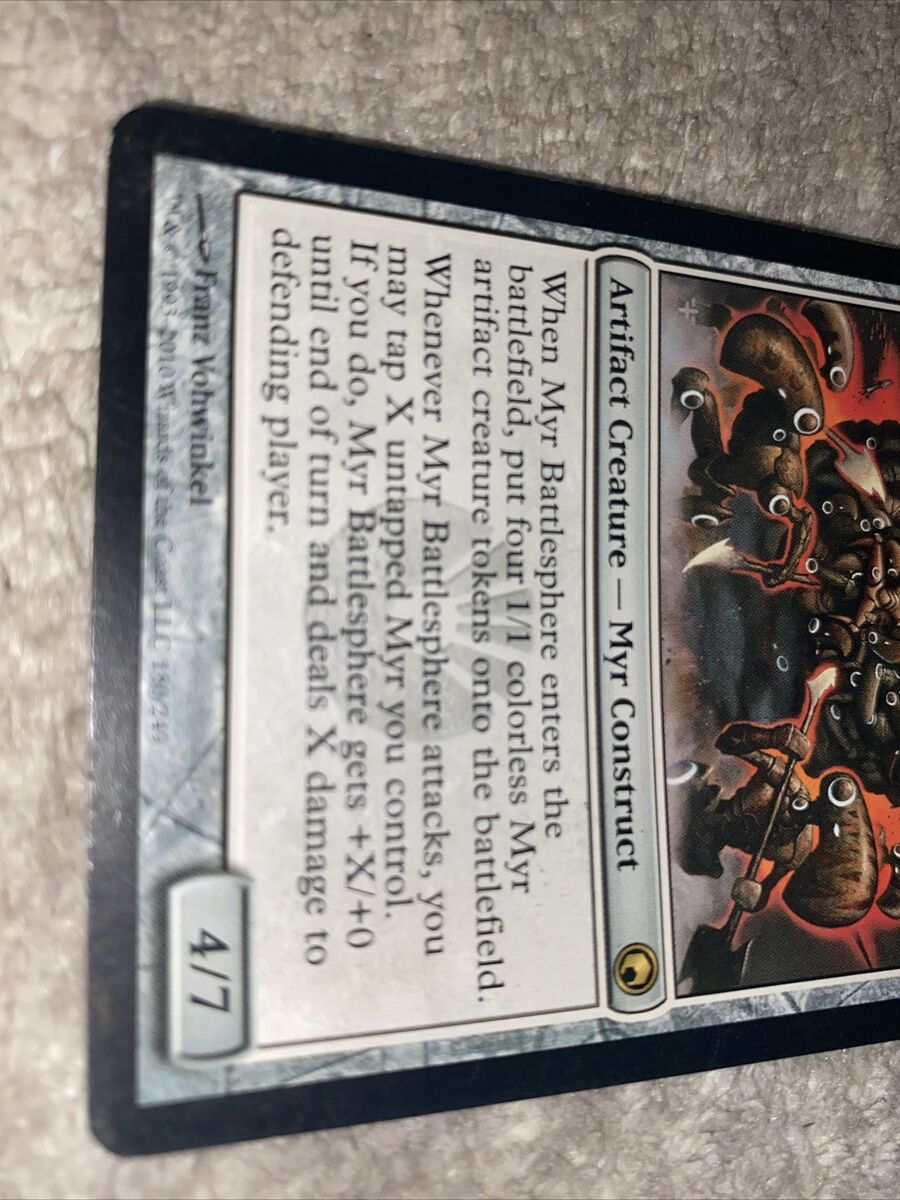 Myr Battlesphere 1x FOIL SOM MTG Scars of Mirrodin Rare NM artifact construct Myr Battlesphere 1x FOIL SOM MTG Scars of Mirrodin Rare NM artifact construct