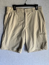 Men  s Pebble Beach Golf Performance Shorts Beige Size 34