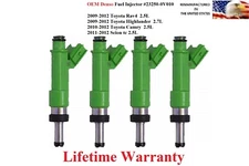 OEM Denso Fuel Injectors 4X For 2010-2012 Toyota Camry 2.5L