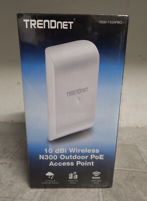 NEW TRENDnet TEW-740APBO N300 2.4 GHz 10dBi Outdoor PoE Access Point 