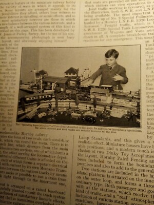 B1z Ephemera 1930s picture h w Jones Purley train layout 