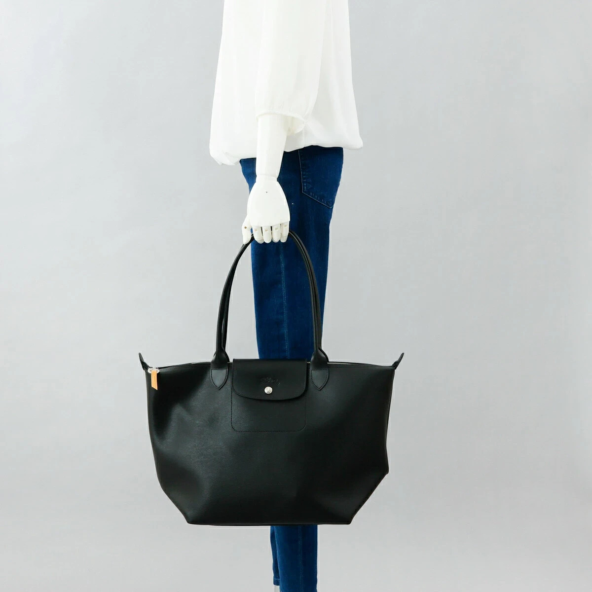 手元あり!大人気【国内発送】Longchamp*CITY*Black 肩掛け*L LONGCHAMP Le Pliage City L Totebag Black - Leather New | eBay