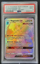 Naganadel GX Pokemon Unified Minds Rainbow Hyper Rare 249/236 PSA 9 MINT on eBay