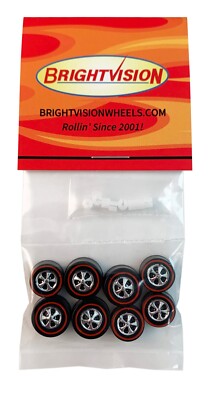 Modern Casting Redline Conversion Kit - 8 Hot Swap Bearings + 8 Hong Kong Wheels
