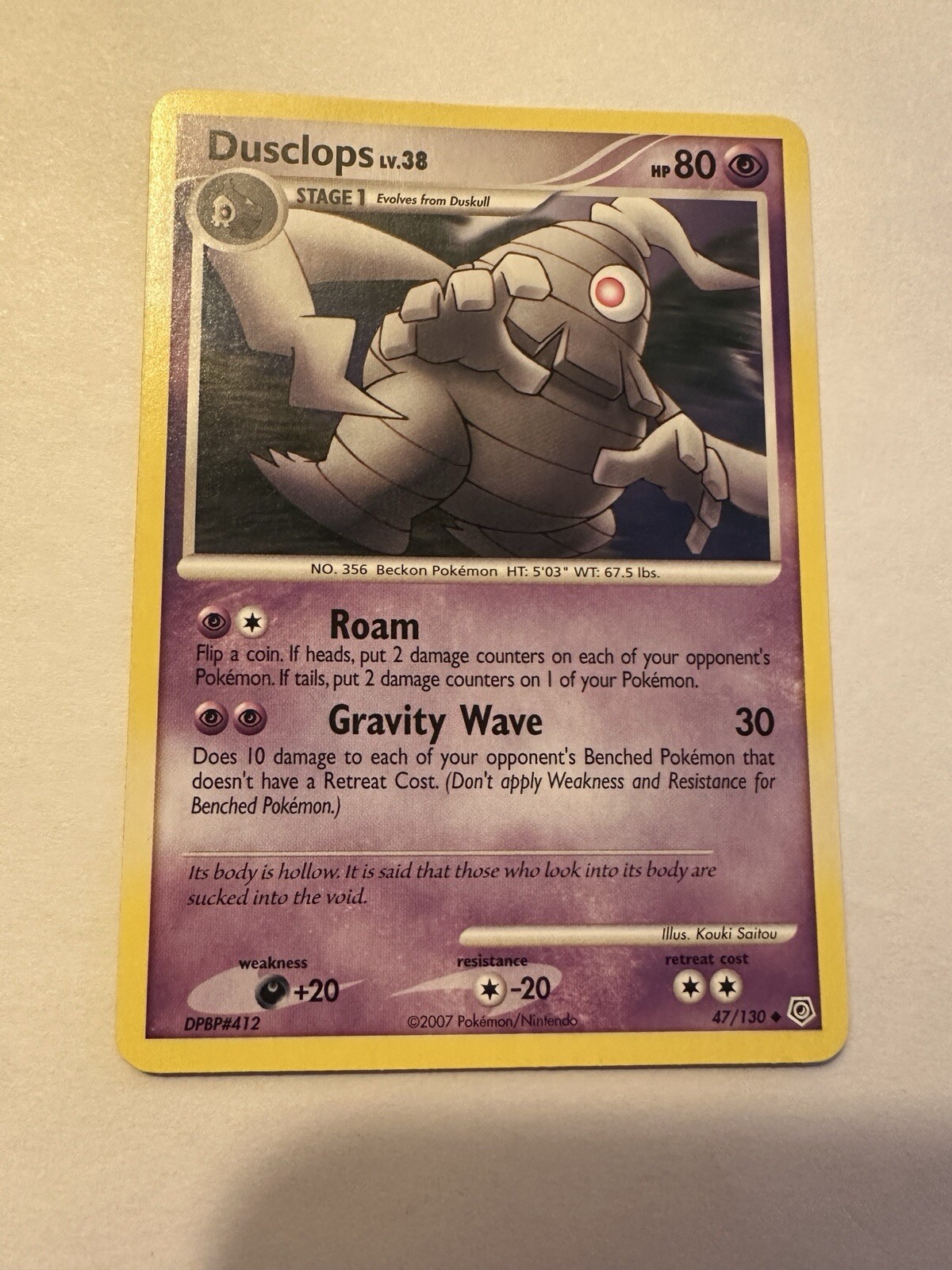 Dusclops 47/130 Diamond and Pearl Regular