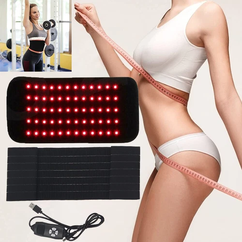 Infrarot Rotlichttherapie Rücken Taille Wickel Pad Gürtel für Schmerzlinderung 660 nm & 850 nm - Bild 3 von 8
