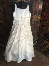Girls Size 8 Mori Lee Off-white / Ivory Formal / Wedding Dress